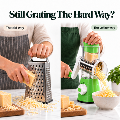 LekkerPrep 3 in 1 Rotary Grater