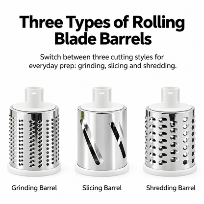 LekkerPrep 3 in 1 Rotary Grater